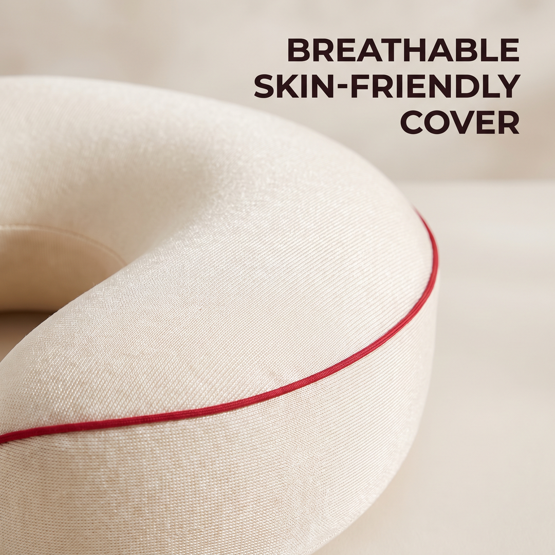 Ergonomic Cervical Neck Pillow Orthopedic Support Pillow for Sleeping Soybean Fiber SPA Massage Pillow Neck Pain Relief Home Use