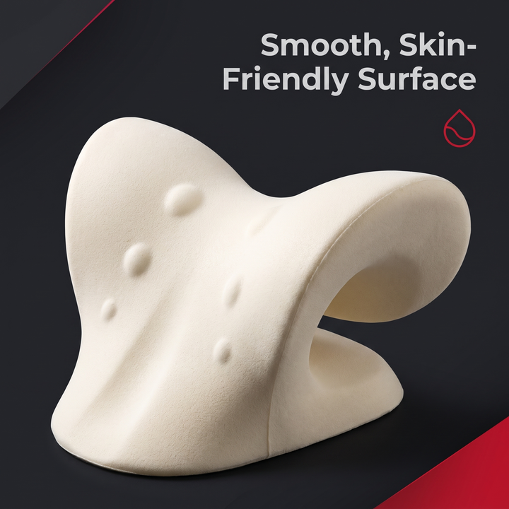 Ergonomic Cervical Neck Stretcher Spine Alignment Pillow Shoulder Relaxer Neck Massager Cervical Traction Device for Neck Pain Relief Posture Support Home Use
