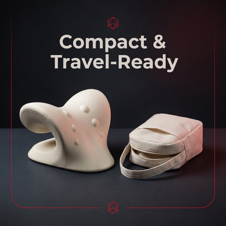 Ergonomic Cervical Neck Stretcher Spine Alignment Pillow Shoulder Relaxer Neck Massager Cervical Traction Device for Neck Pain Relief Posture Support Home Use