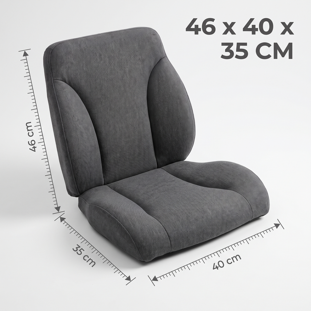 Ergonomic Lumbar Support Seat Cushion with Backrest Memory Foam Chair Cushion for Office Home Study Posture Support Coccyx Relief Cushion for Long Sitting