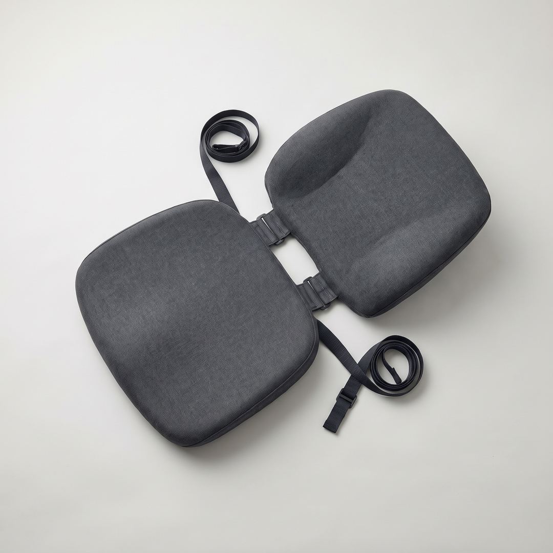 Ergonomic Lumbar Support Seat Cushion with Backrest Memory Foam Chair Cushion for Office Home Study Posture Support Coccyx Relief Cushion for Long Sitting
