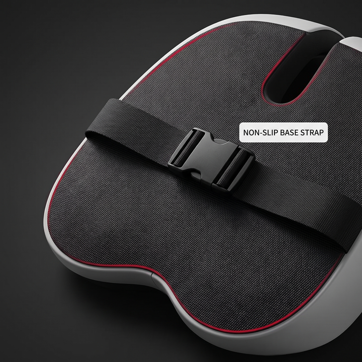 Ergonomic Lumbar Support Seat Cushion with Memory Foam Backrest Pad for Office Chair Car Seat Wheelchair Coccyx Tailbone Relief Back Support Cushion