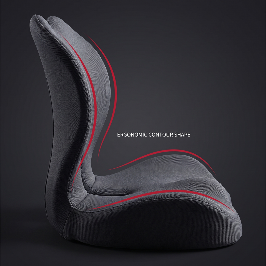 Ergonomic Lumbar Support Seat Cushion with Memory Foam Backrest Pad for Office Chair Car Seat Wheelchair Coccyx Tailbone Relief Back Support Cushion