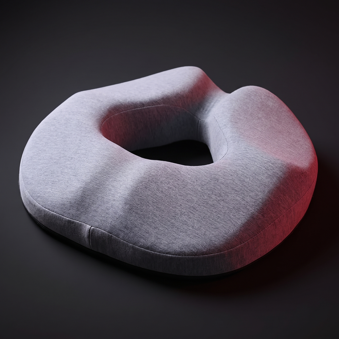 Ergonomic Memory Foam Donut Seat Cushion Coccyx Support Pillow for Tailbone Pain Sciatica Hemorrhoids Pressure Relief Office Chair Home Use