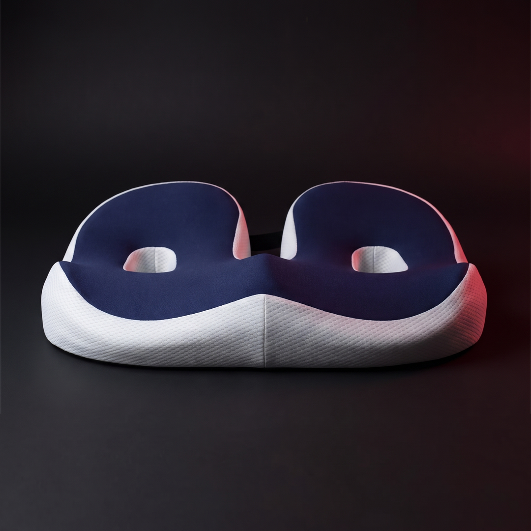 Ergonomic Memory Foam Seat Cushion Coccyx Tailbone Pain Relief Cushion Pressure Relief Office Chair Pad Slow Rebound Foam Sitting Pad for Home Office Wheelchair Daily Use
