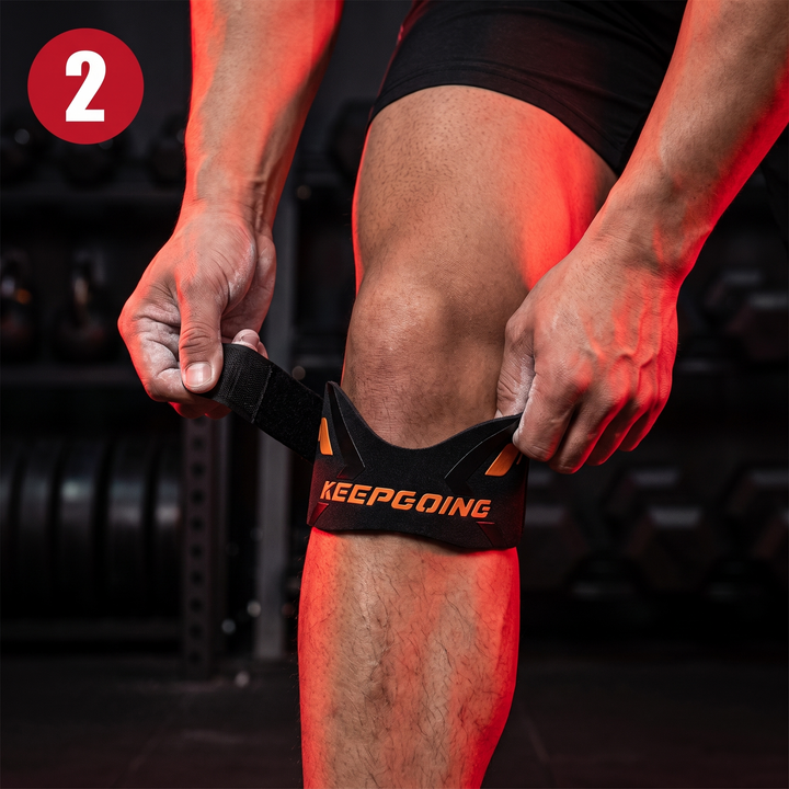 Ergonomic Patella Knee Strap Knee Support Band Tendon Stabilizer Brace with Cushioned Pad for Pain Relief Running Jumping Fitness Recovery