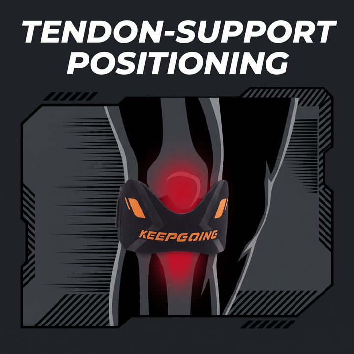 Ergonomic Patella Knee Strap Knee Support Band Tendon Stabilizer Brace with Cushioned Pad for Pain Relief Running Jumping Fitness Recovery