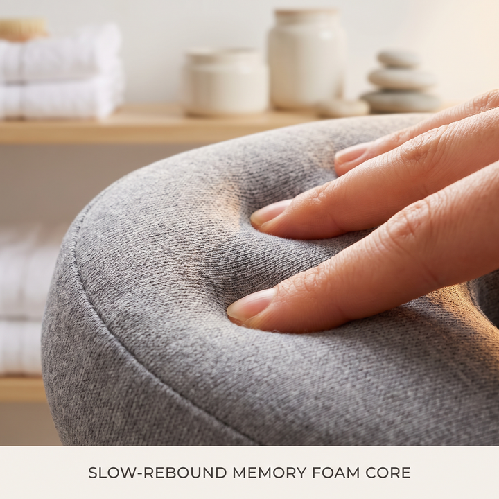 Ergonomic Prone Face Down Pillow Memory Foam Headrest for Massage Table Beauty Salon Physiotherapy Rest Support Cushion