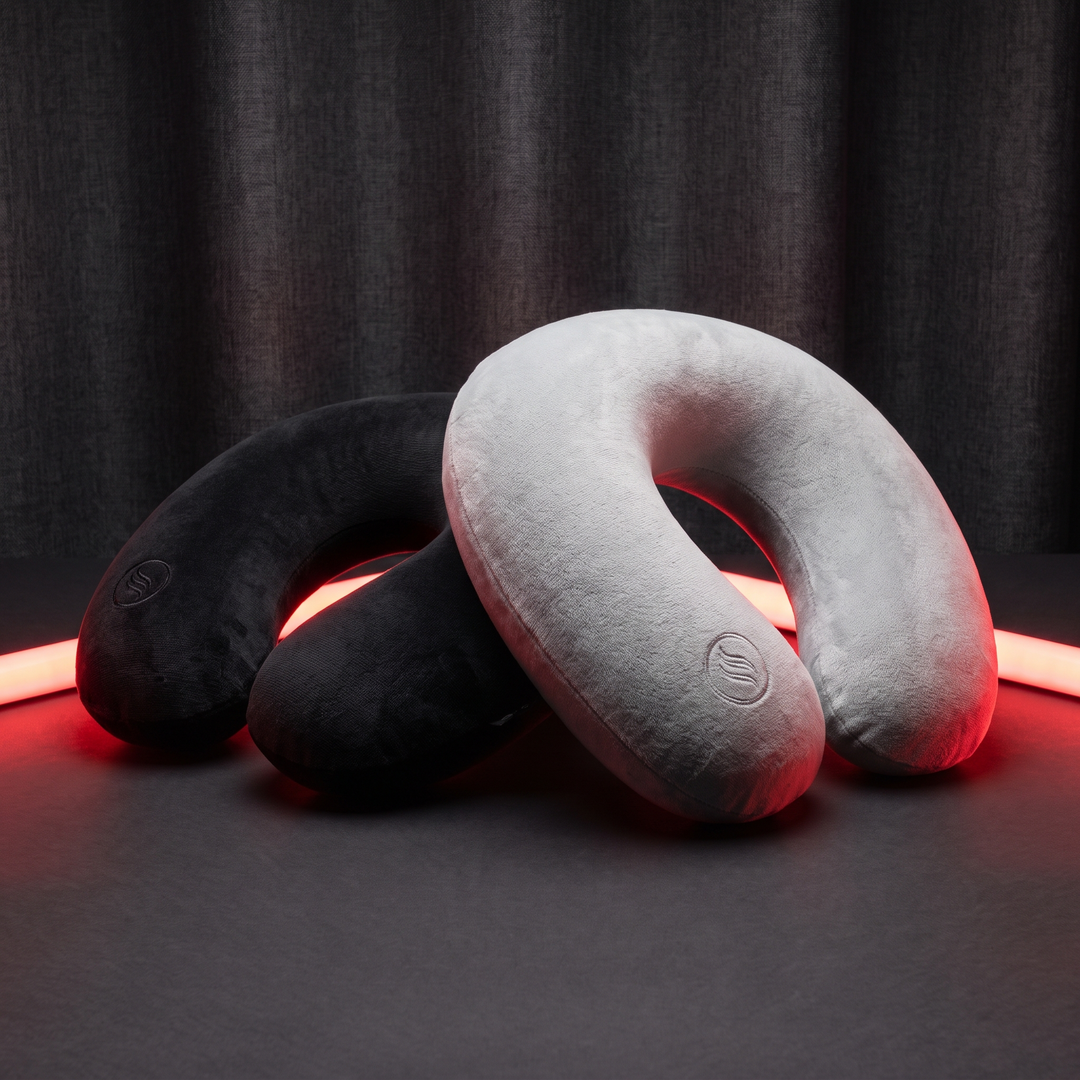 Ergonomic Travel Neck Pillow Memory Foam U-Shaped Neck Support Pillow Adjustable Portable Soft Cervical Rest Pillow for Travel Sleep Office Nap Recovery