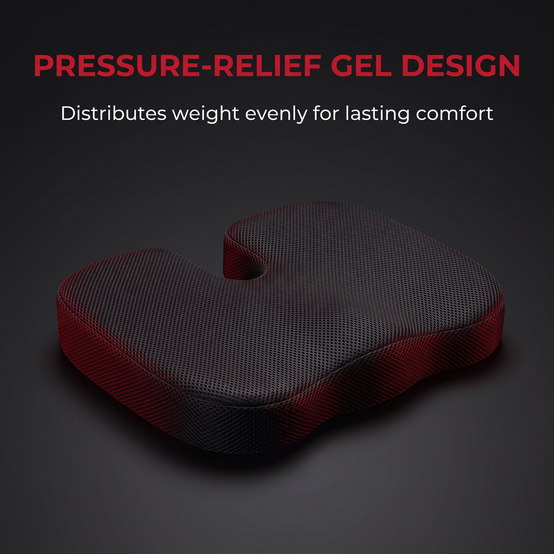 Ergonomic U-Shape Gel Memory Foam Seat Cushion Orthopedic Coccyx Tailbone Support Office Chair Car Seat Pain Relief Cushion