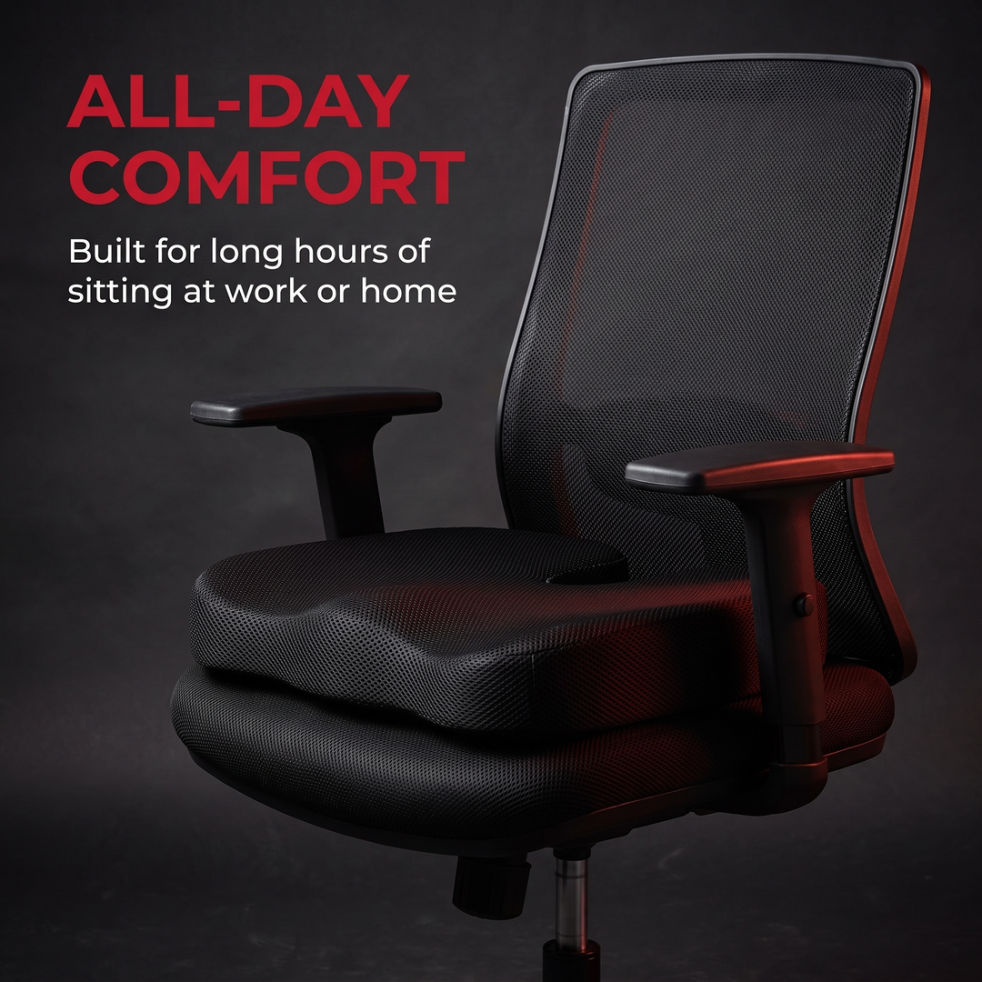 Ergonomic U-Shape Gel Memory Foam Seat Cushion Orthopedic Coccyx Tailbone Support Office Chair Car Seat Pain Relief Cushion