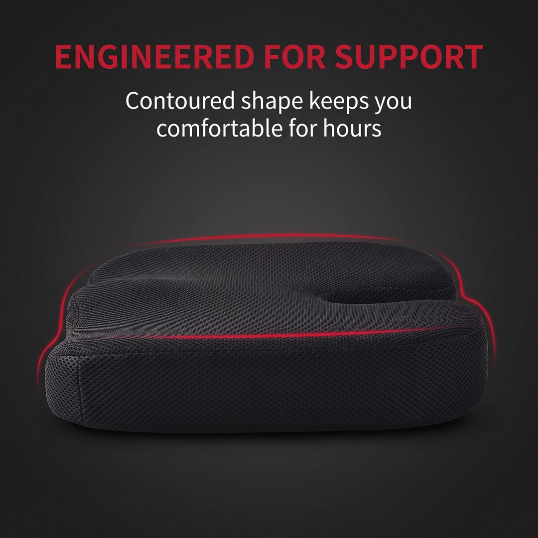 Ergonomic U-Shape Gel Memory Foam Seat Cushion Orthopedic Coccyx Tailbone Support Office Chair Car Seat Pain Relief Cushion