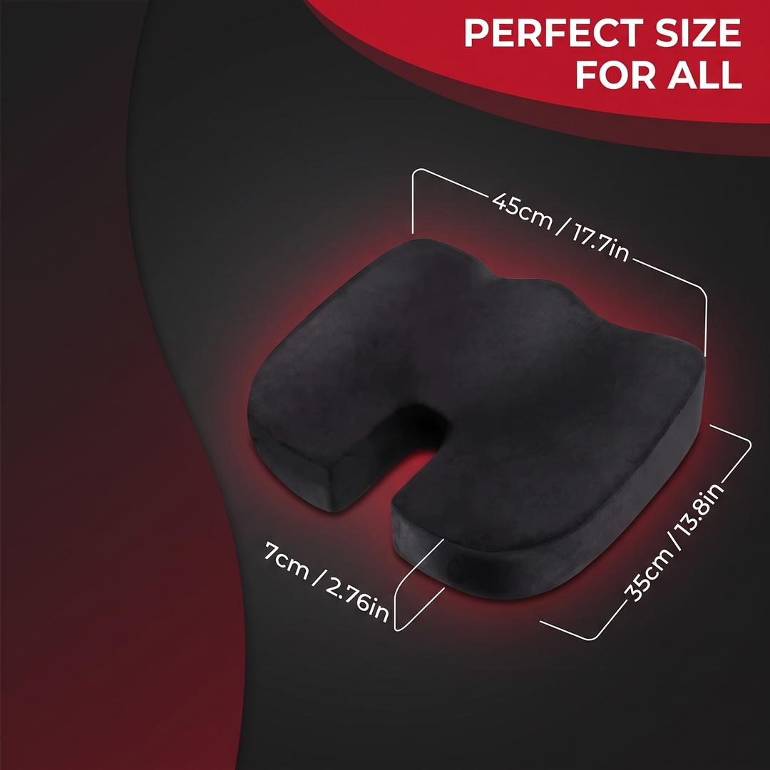 Ergonomic U-Shape Gel Memory Foam Seat Cushion Orthopedic Coccyx Tailbone Support Office Chair Car Seat Pain Relief Cushion