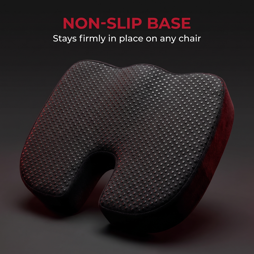 Ergonomic U-Shape Gel Memory Foam Seat Cushion Orthopedic Coccyx Tailbone Support Office Chair Car Seat Pain Relief Cushion