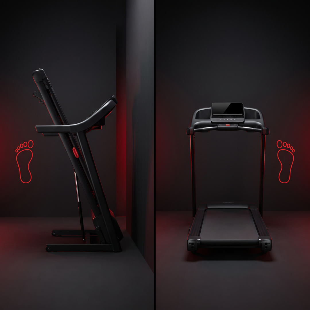 Foldable Treadmill Home Gym Running Machine Quiet 3.0HP Motor 7-Layer Shock Absorption 15 Incline Levels LED Display 400LBS Capacity Walking Jogging