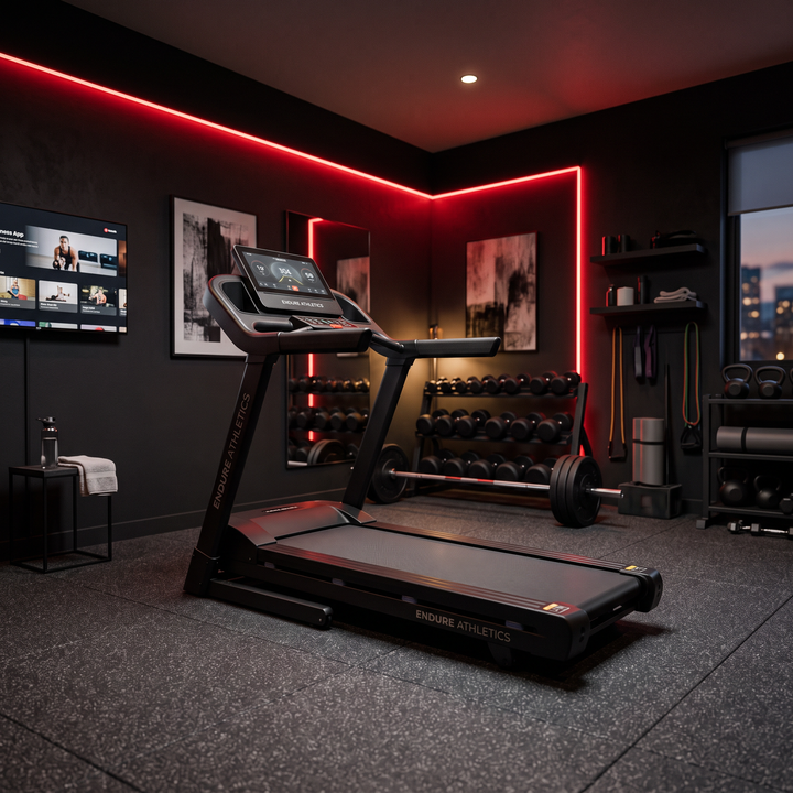 Foldable Treadmill Home Gym Running Machine Quiet 3.0HP Motor 7-Layer Shock Absorption 15 Incline Levels LED Display 400LBS Capacity Walking Jogging
