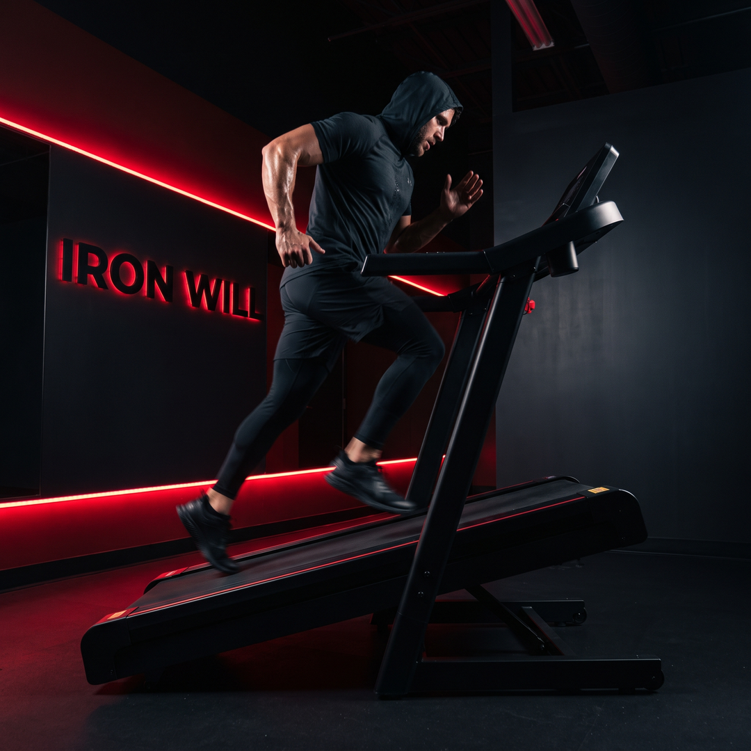 Foldable Treadmill Home Gym Running Machine Quiet 3.0HP Motor 7-Layer Shock Absorption 15 Incline Levels LED Display 400LBS Capacity Walking Jogging