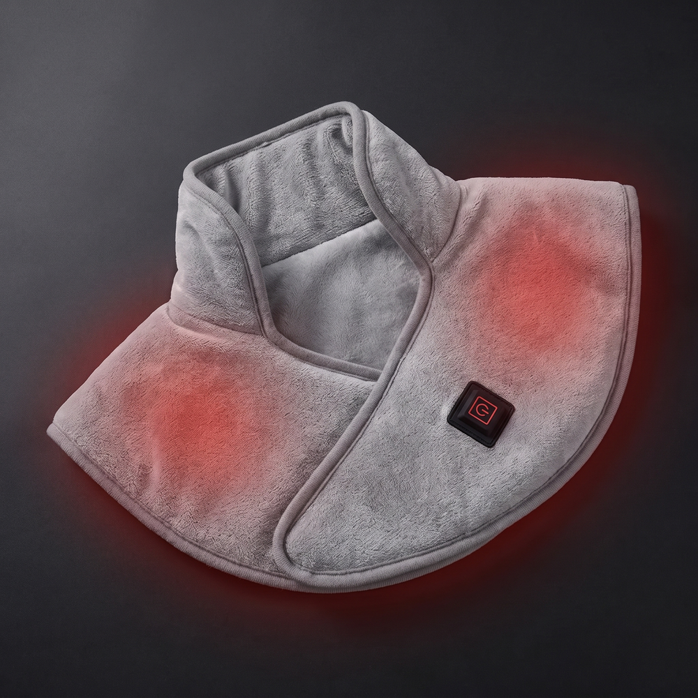Heated Shoulder Neck Wrap Electric Heating Pad USB Powered Adjustable Heat Settings Muscle Tension Support Pad for Neck Back Shoulder Relaxation Home Office Use