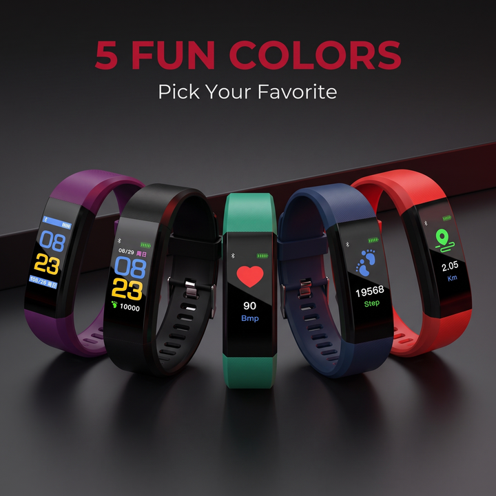 Kids Fitness Tracker Watch Touch Screen Activity Tracker for Boys and Girls Step Counter Sleep Monitor iOS Android Compatible Lightweight Everyday Wearable