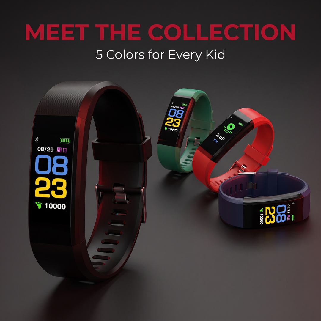 Kids Fitness Tracker Watch Touch Screen Activity Tracker for Boys and Girls Step Counter Sleep Monitor iOS Android Compatible Lightweight Everyday Wearable