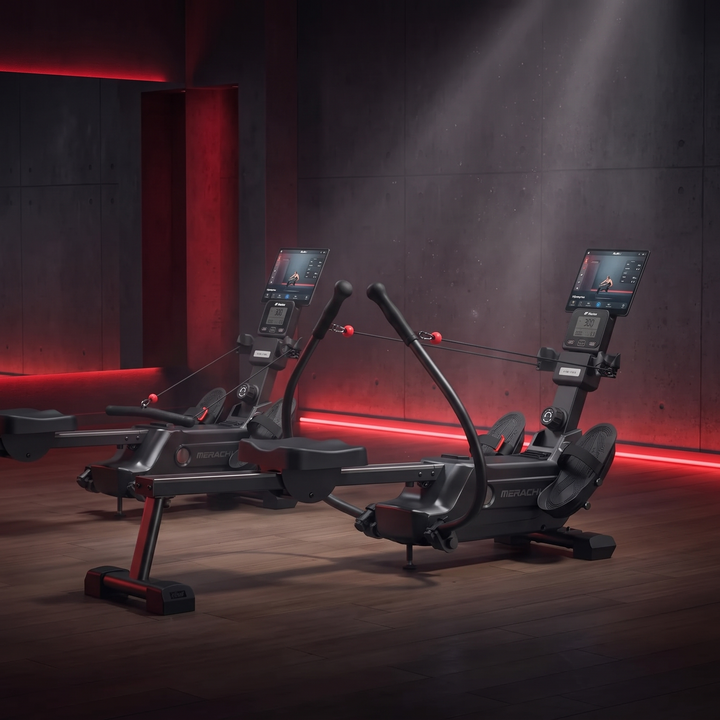 Magnetic Rowing Machine Home Gym Rower 16-Level Resistance Bluetooth App Workout Ultra-Quiet Fitness Cardio Training Machine for Full Body Strength