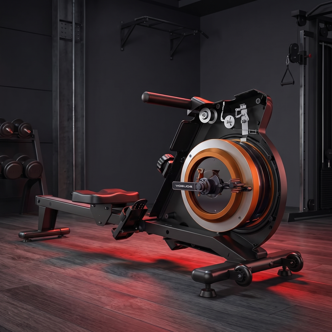Magnetic Rowing Machine Home Gym Rower 350 LB Capacity LCD Monitor Tablet Holder Comfortable Seat Full Body Cardio Fitness Training Machine