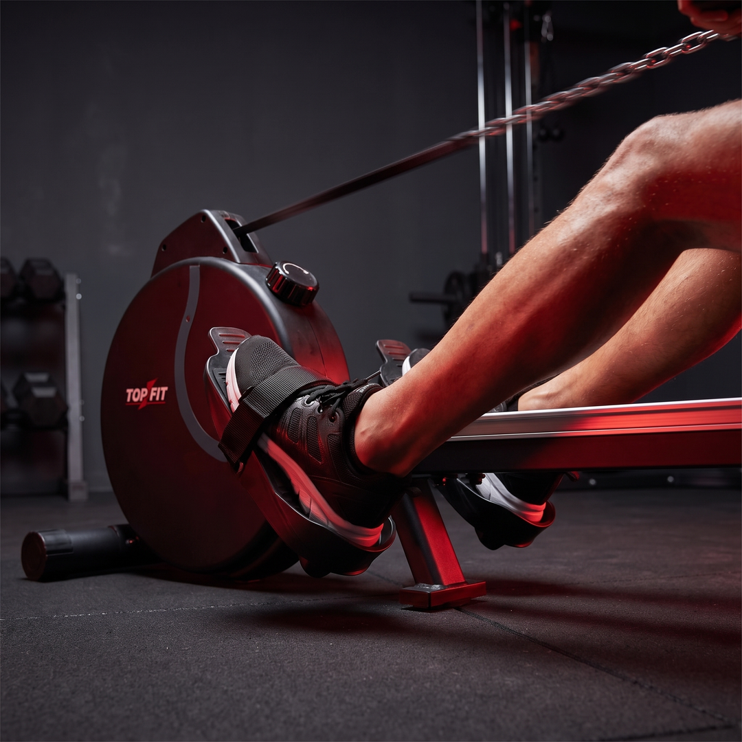 Magnetic Rowing Machine Indoor Rower Silent Magnetic Resistance Full Body Workout Home Gym Fitness Exercise Equipment Cardio Strength Training