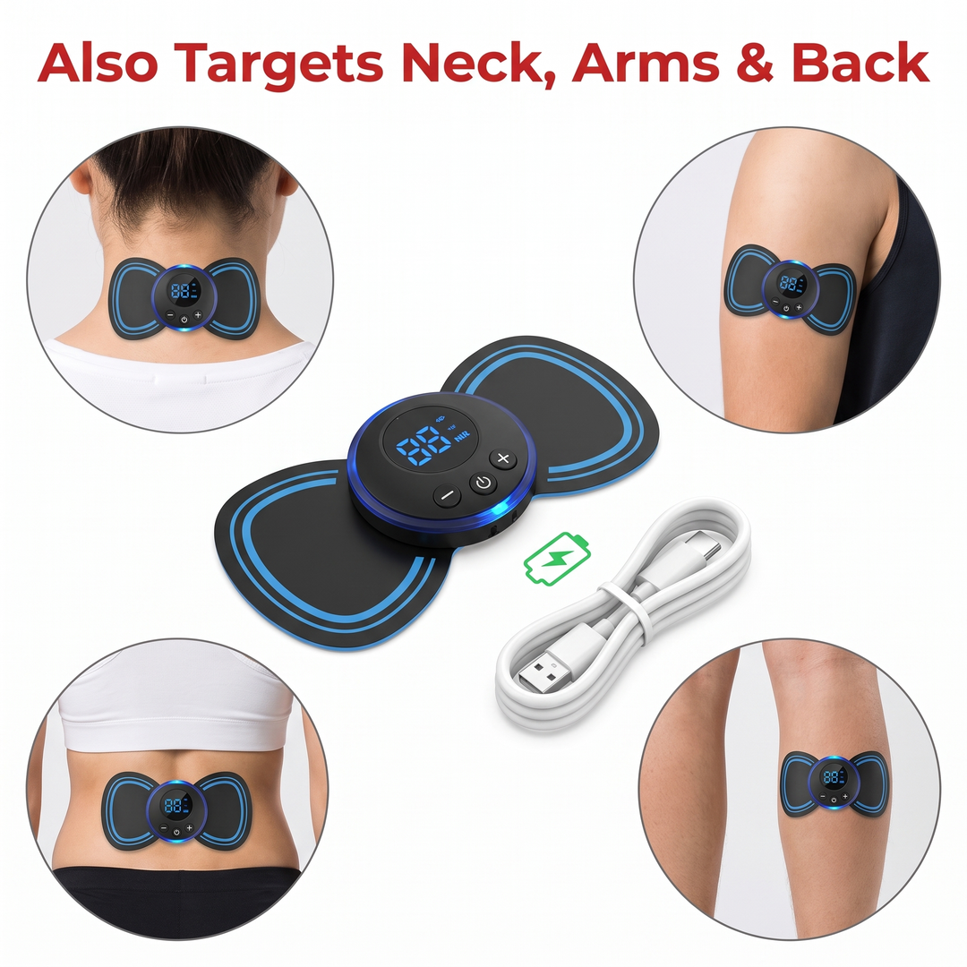 Portable EMS Foot Massager Pad Foldable Electric Muscle Stimulator Mat Foot Circulation Pad Leg Feet Relief Home Use Recovery