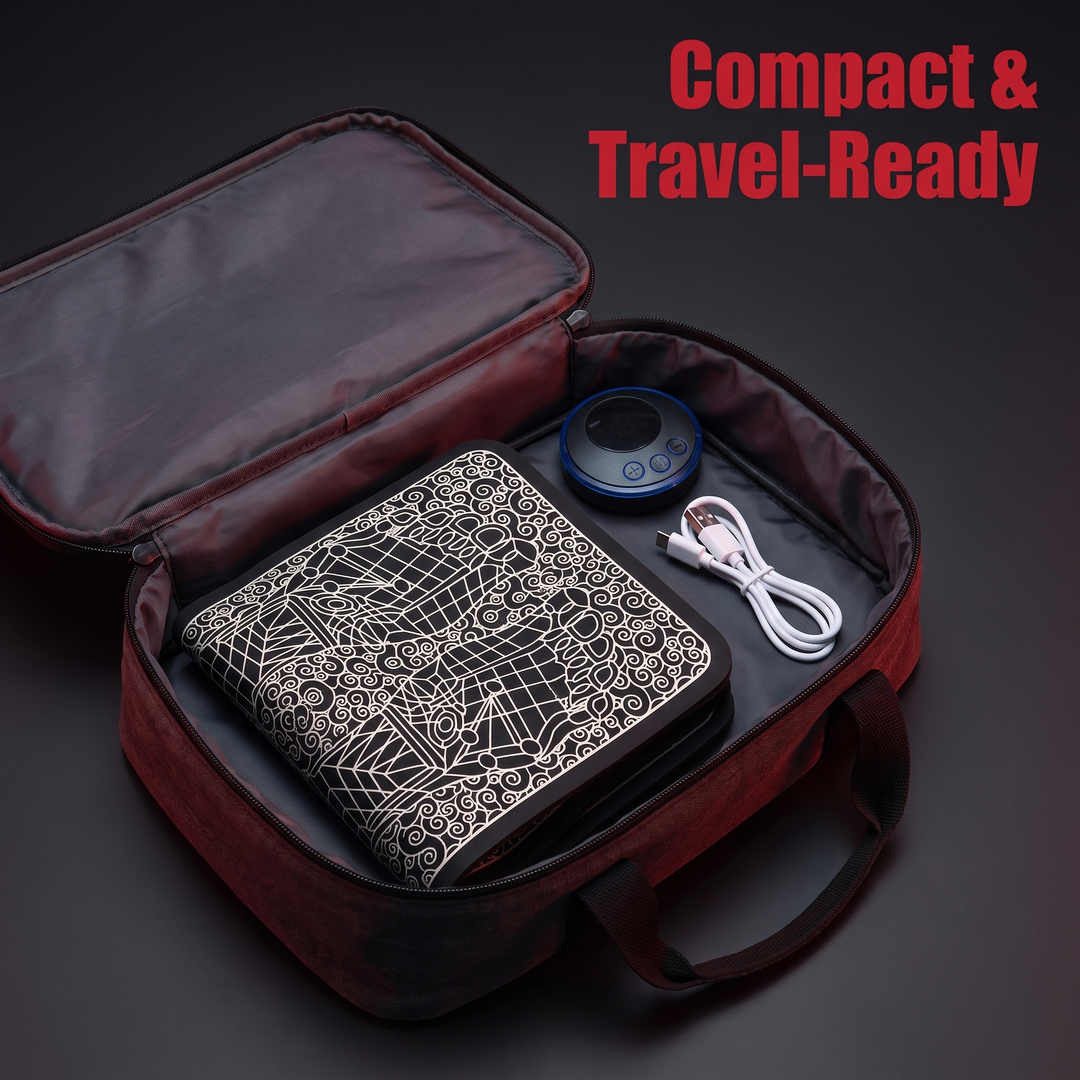 Portable EMS Foot Massager Pad Foldable Electric Muscle Stimulator Mat Foot Circulation Pad Leg Feet Relief Home Use Recovery