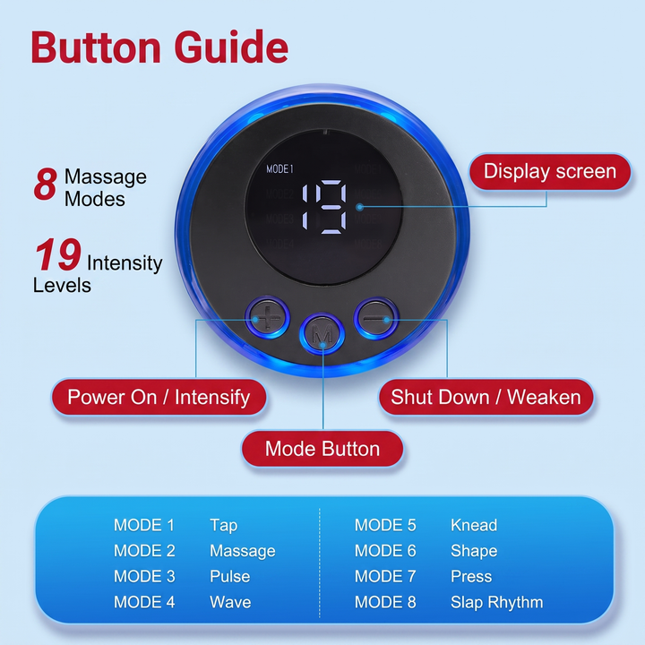 Portable EMS Foot Massager Pad Foldable Electric Muscle Stimulator Mat Foot Circulation Pad Leg Feet Relief Home Use Recovery