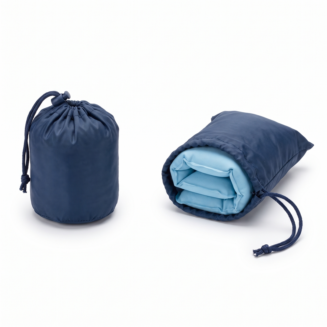Portable Inflatable Camping Pillow Ultralight Travel Pillow Neck Lumbar Support Hiking Backpacking Sleeping Pillow Compact Air Pillow for Outdoor Home Use