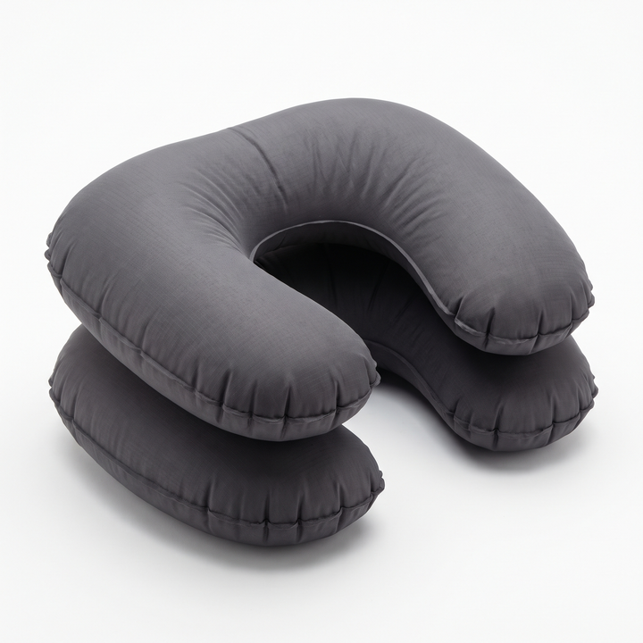 Portable Inflatable Camping Pillow Ultralight Travel Pillow Neck Lumbar Support Hiking Backpacking Sleeping Pillow Compact Air Pillow for Outdoor Home Use