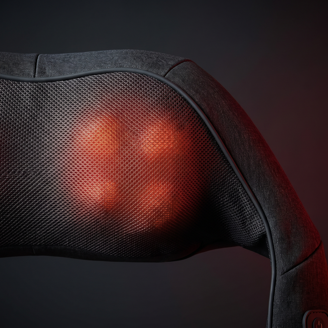 Portable Neck and Shoulder Massager with Heat Compress Function Back Muscle Pain Relief Bionic Kneading Home Recovery Device