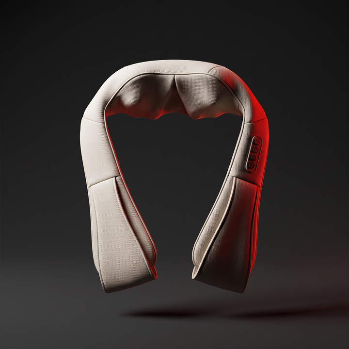 Portable Neck and Shoulder Massager with Heat Compress Function Back Muscle Pain Relief Bionic Kneading Home Recovery Device
