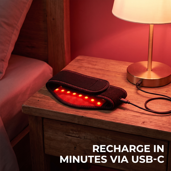 Portable Red Light Neck Massager Deep Kneading Cervical Spine Trapezius Relaxation Heat Therapy 3 Gear Settings Timed Heating Home Office Use