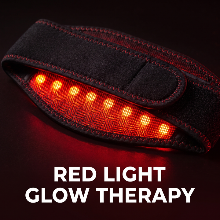Portable Red Light Neck Massager Deep Kneading Cervical Spine Trapezius Relaxation Heat Therapy 3 Gear Settings Timed Heating Home Office Use