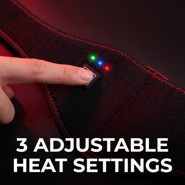 Portable Red Light Neck Massager Deep Kneading Cervical Spine Trapezius Relaxation Heat Therapy 3 Gear Settings Timed Heating Home Office Use