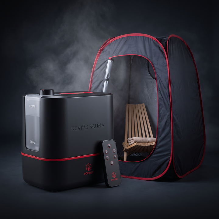 Portable Steam Sauna Tent Home Spa Sauna Box with 1600W Steamer 4L Water Tank Remote Control Adjustable Height Personal Sauna for Relaxation Recovery
