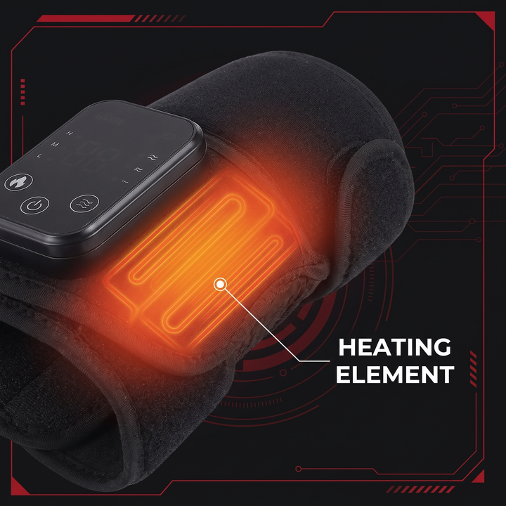 Professional 3-in-1 Shoulder Knee Elbow Massager Electric Heated Vibration Massage Wrap Joint Muscle Relaxation Recovery Support