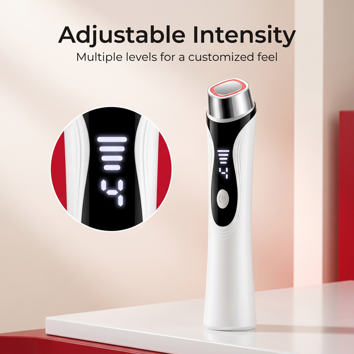 Professional 4-in-1 Microcurrent Facial Device LED Light Therapy Skin Massager Contouring Lifting Firming Face Care Tool for Home Use
