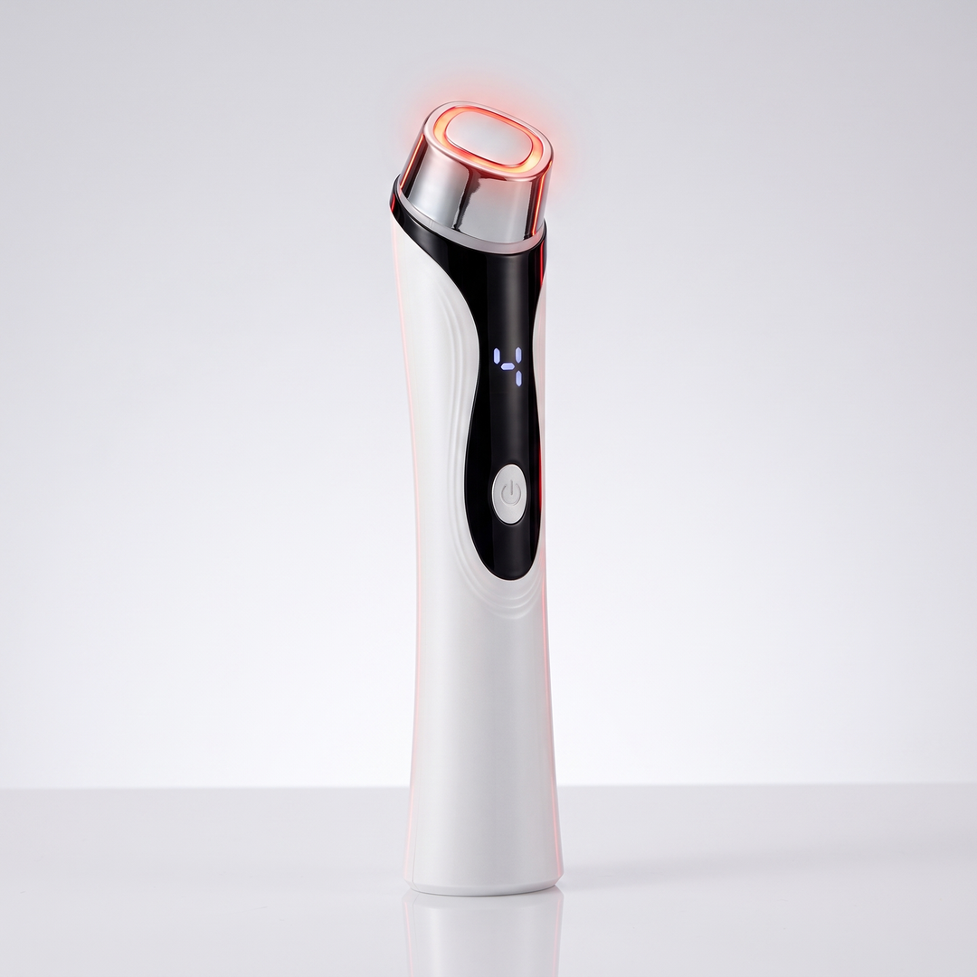 Professional 4-in-1 Microcurrent Facial Device LED Light Therapy Skin Massager Contouring Lifting Firming Face Care Tool for Home Use