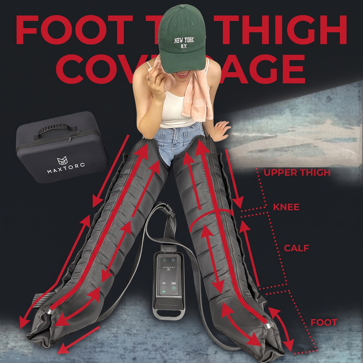 Professional Air Compression Recovery Boots Leg Massager Wireless Pneumatic Compression Boots for Athletes Muscle Recovery Circulation Support