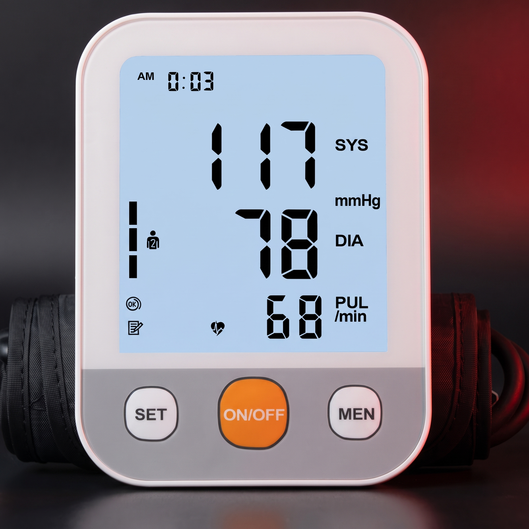 Professional Blood Pressure Monitor Kit with Finger Pulse Oximeter Heart Rate Blood Oxygen Monitor Home Health Monitoring Set