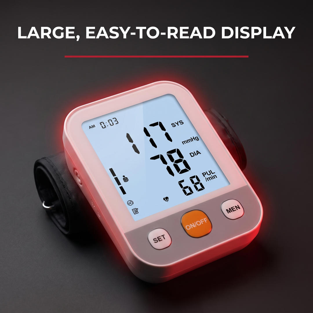 Professional Blood Pressure Monitor Kit with Finger Pulse Oximeter Heart Rate Blood Oxygen Monitor Home Health Monitoring Set