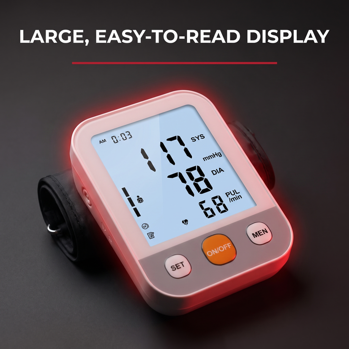 Professional Blood Pressure Monitor Kit with Finger Pulse Oximeter Heart Rate Blood Oxygen Monitor Home Health Monitoring Set