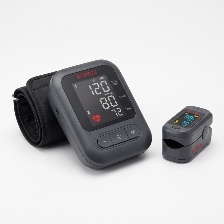 Professional Blood Pressure Monitor Upper Arm Automatic Digital BP Monitor with Heart Rate Detection Home Health Monitoring Portable