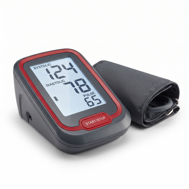 Professional Blood Pressure Monitor Upper Arm Automatic Digital BP Monitor with Heart Rate Detection Home Health Monitoring Portable