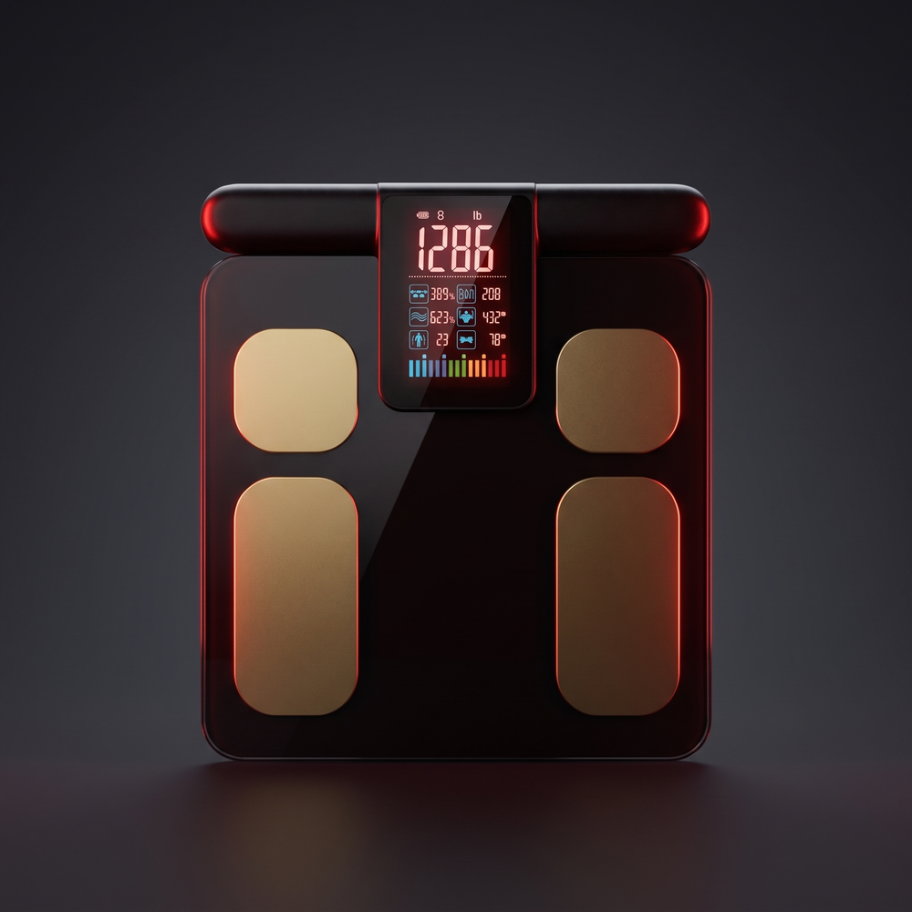 Professional Body Composition Scale with 8 Electrodes BMI Body Fat Percentage Digital Weight Scale 28 Metrics Fitness Health Monitoring Home Gym Use