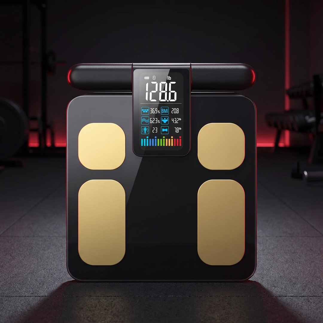 Professional Body Composition Scale with 8 Electrodes BMI Body Fat Percentage Digital Weight Scale 28 Metrics Fitness Health Monitoring Home Gym Use