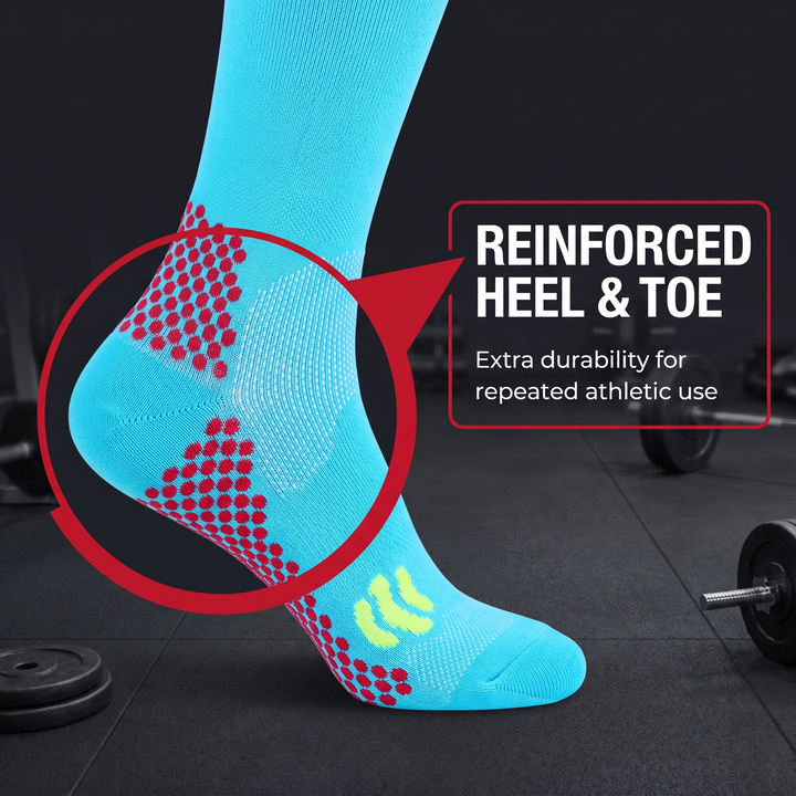 Professional Compression Sports Socks Graduated Support Stockings for Running Cycling Golf Rugby Nursing Circulation Recovery Unisex